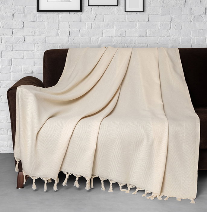 L'essentiel linge de maison Funda de Sofá Natural Algodón 100% 170x230 cm (230)